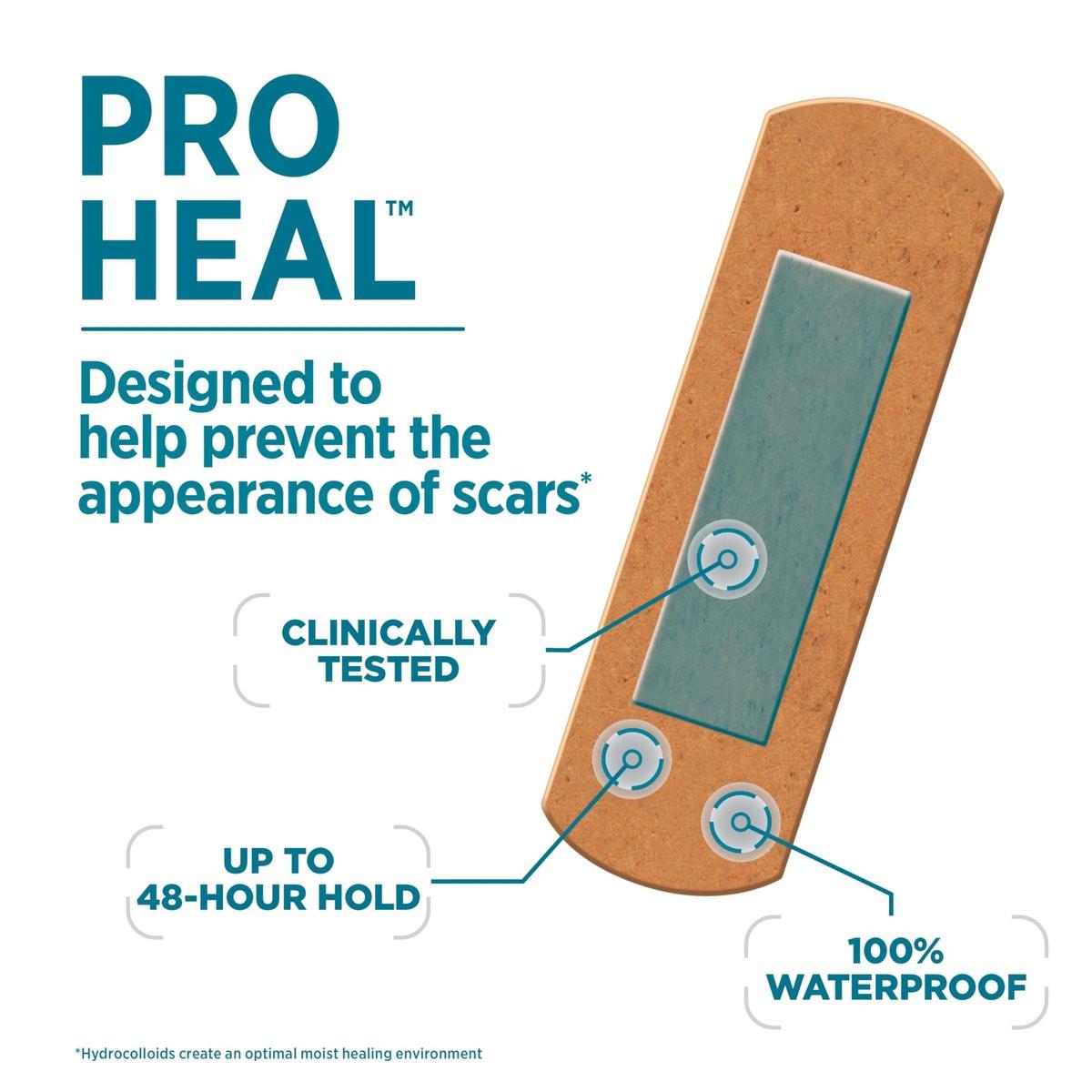 BAND-AID Brand Pro Heal Hydrokolloid-Pflaster, wasserdicht, zur ersten Hilfe bei Blasen und kleinen Wunden, klinisch getestet für bessere Heilung, Einheitsgröße, 10 Stück