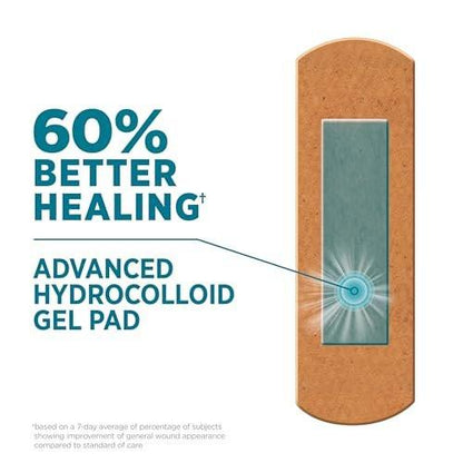 BAND-AID Brand Pro Heal Hydrokolloid-Pflaster, wasserdicht, zur ersten Hilfe bei Blasen und kleinen Wunden, klinisch getestet für bessere Heilung, Einheitsgröße, 10 Stück