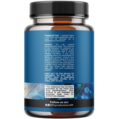 Kräuter-Adaptogen-Stimmungsunterstützung - Beruhigende Adaptogene für Stress- & Cortisol-Management mit Ashwagandha, Rhodiola Rosea & Maca-Wurzel - Vegan & tagsüber geeignet - 60 Kapseln