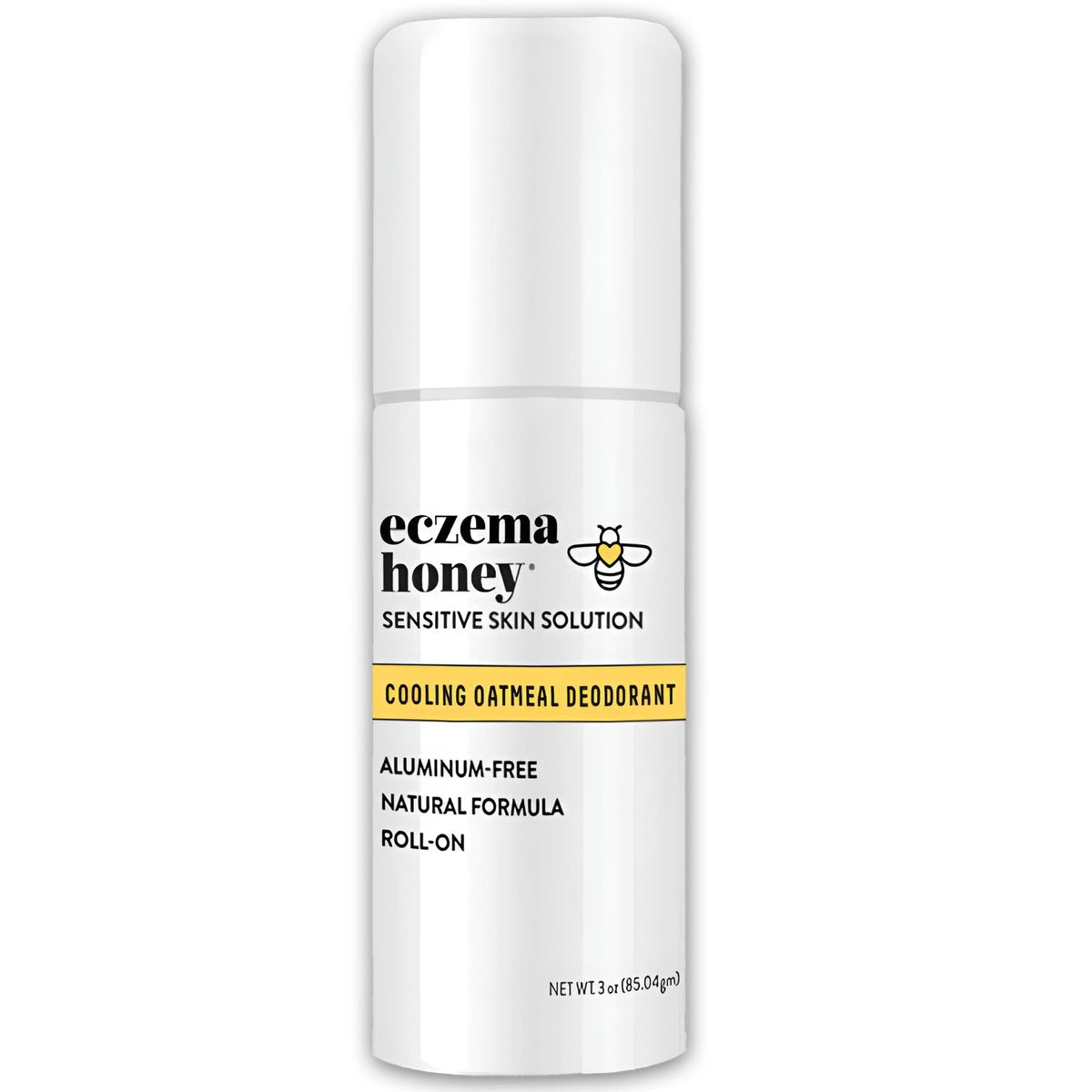 ECZEMA HONEY Beruhigendes Haferflocken-Deodorant – Aluminiumfreier Roll-On für Frauen & Männer – Natürliches Deodorant für zu Ekzemen neigende & empfindliche Haut (90 ml)