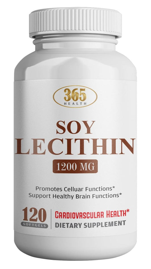 HEALTH LFE Lecithin 1200 mg – Hochdosiert, 120 Weichkapseln, natürliche Kombination essenzieller Fettsäuren zur Unterstützung der Gehirn- und Nervenfunktion, Nahrungsergänzungsmittel