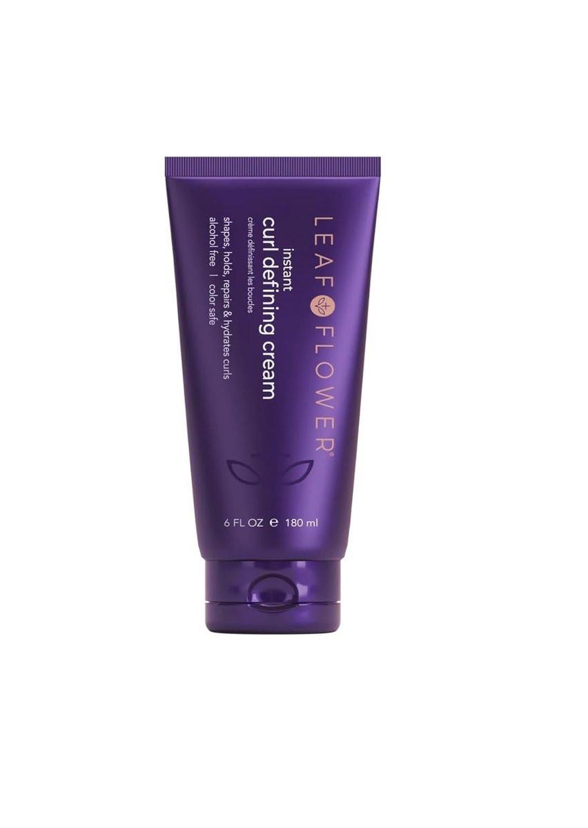 Leaf & Flower Instant Curl Defining Cream – 6oz / 180ml – Für definierte Locken und geschmeidiges Haar