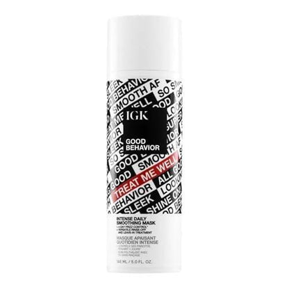 IGK GOOD BEHAVIOR Intense Daily Smoothing Mask – Glättende Haarmaske gegen Frizz, 5 oz