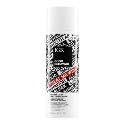 IGK GOOD BEHAVIOR Intense Daily Smoothing Mask – Glättende Haarmaske gegen Frizz, 5 oz