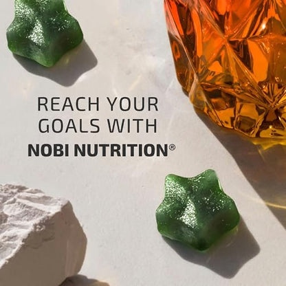 Nobi Nutrition Morgen Fatburner Gummies | Gewichtsverlust für Frauen & Männer | Appetitzügler & Stoffwechsel-Booster | Thermogener Bauchfettverbrenner mit Grüntee, Garcinia, Grüner Kaffeebohne & mehr | 60 Gummies