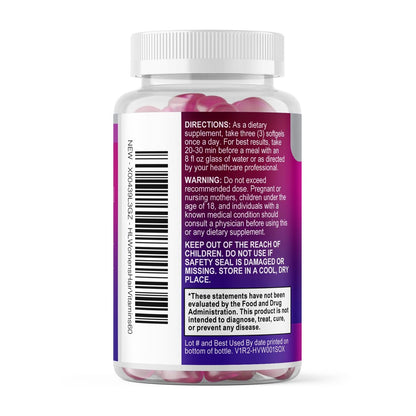 Haar Vitamine für Frauen für Haarwachstum - Argan-angereichertes Nahrungsergänzungsmittel mit Kollagen, Biotin und Hyaluronsäure - Unterstützt schnelleres Haarwachstum, Haut- und Nagel-Schönheitsvitamine, in den USA abgefüllt - 60 Softgels