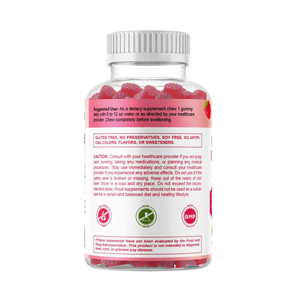 Vitamatic Chrompicolinat 1000 mcg – 90 Gummis – Hochdosiertes Chrom – Himbeergeschmack (Insgesamt 180 Gummis) 2er-Pack