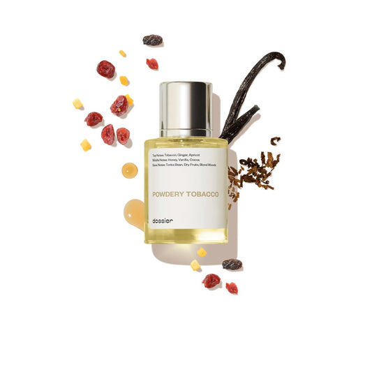 Dossier – Powdery Tobacco – Eau de Parfum – Inspiriert von T.Ford Tobacco Vanille – Luxuriöser Duft – Rein infundiert – Unisex – 50 ml Sprühflasche