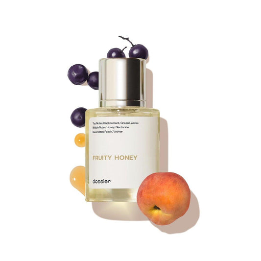 Dossier – Fruity Honey – Eau de Parfum – Inspiriert von J.Malone's Nectarine Blossom & Honey – Luxuriöser Duft – Rein infundiert – Parabenfrei – Vegan – Für Damen, Herren, Unisex – 50 ml