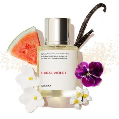 Dossier Floral Violet Eau de Parfum – Inspiriert von M. Jacobs Daisy – Luxuriöser Damenduft – Parabenfrei & Vegan – 50 ml