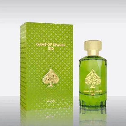 Jo Milano Game of Spades Bid Parfum Spray 100ml – Warm Würzig, Oud, Leder, Sandelholz – Langanhaltender Unisex-Duft