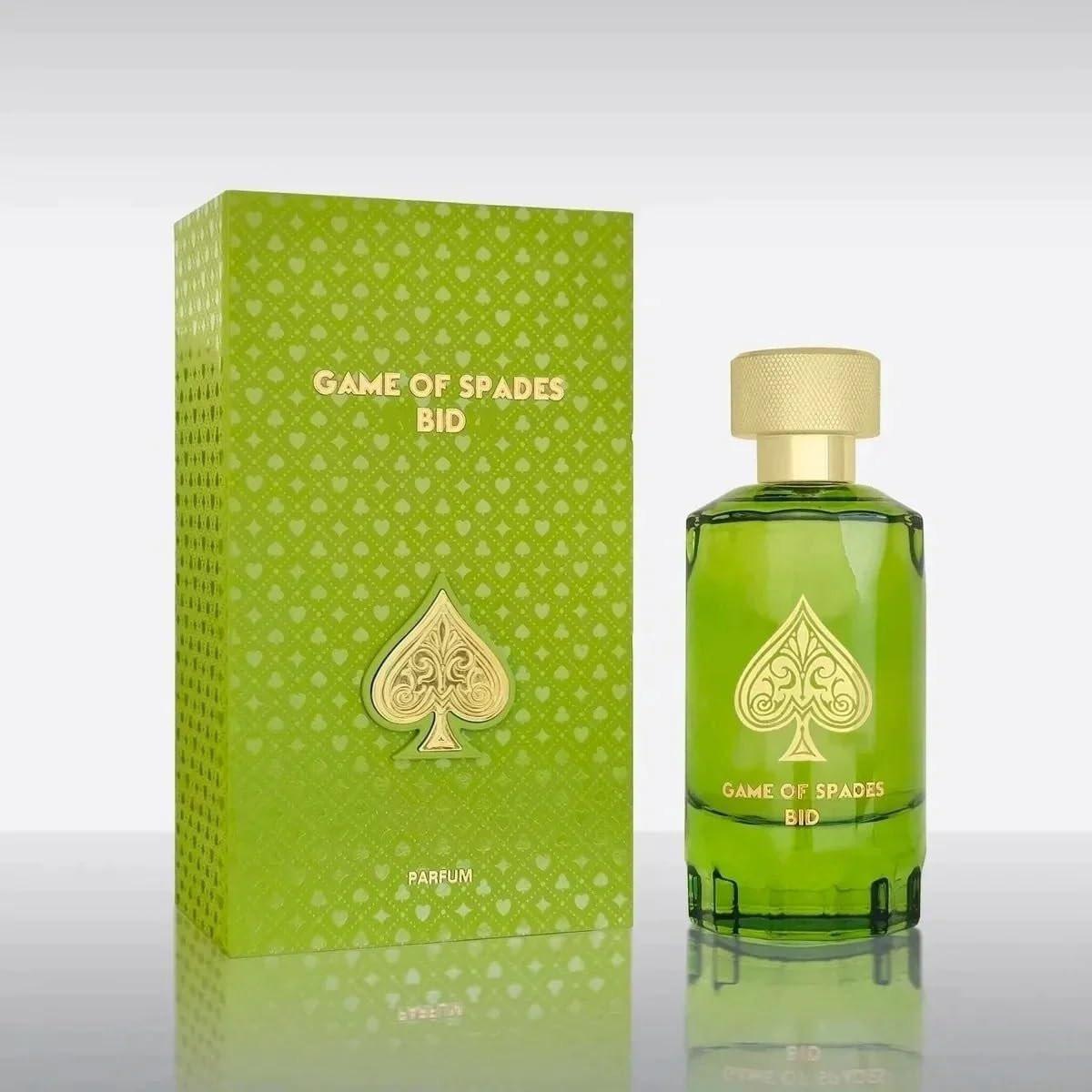 Jo Milano Game of Spades Bid Parfum Spray 100ml – Warm Würzig, Oud, Leder, Sandelholz – Langanhaltender Unisex-Duft