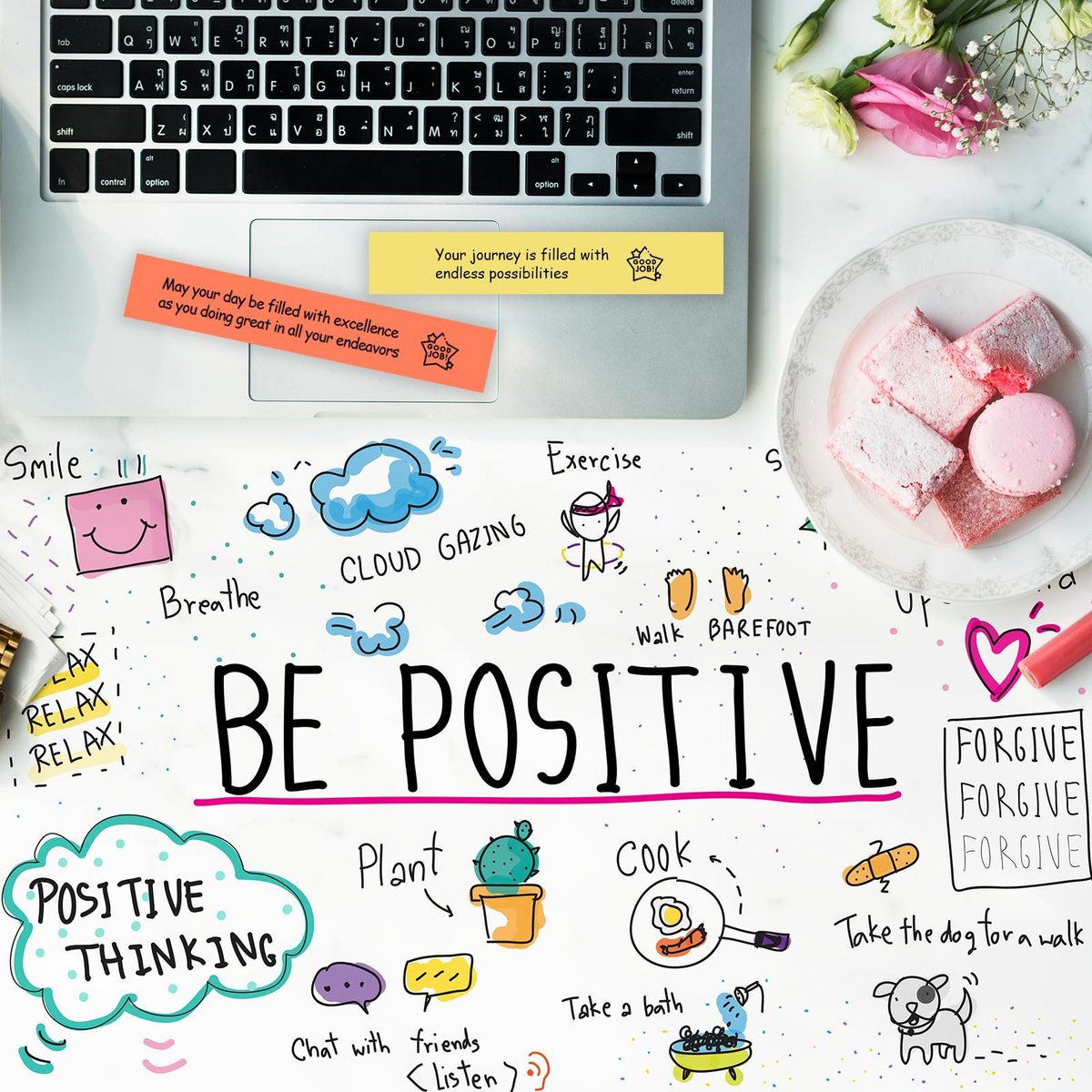 HIONXMGA Positive Messages in a Bottle – 60+ Affirmationen für tägliche Positivität, Achtsamkeit & Entspannung – Selbstfürsorge Geschenk für Frauen & Männer
