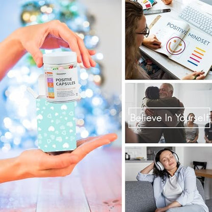HIONXMGA Positive Messages in a Bottle – 60+ Affirmationen für tägliche Positivität, Achtsamkeit & Entspannung – Selbstfürsorge Geschenk für Frauen & Männer