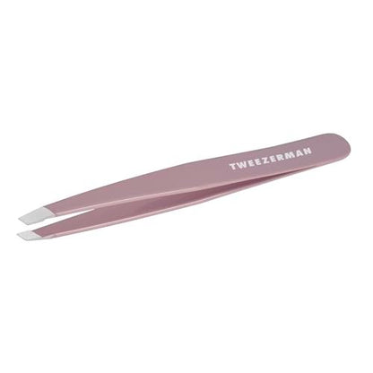 Tweezerman Purple Wisteria Schrägpinzette - Präzise Augenbrauenpinzette aus Edelstahl
