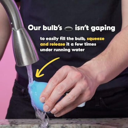 Bottom’s Digest Anal-Dusche Einlaufbirne | 3,0 oz Einlaufbirne mit leicht zu reinigender 6 cm weißer Spitze für Männer & Frauen