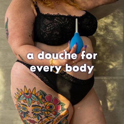 Bottom’s Digest Anal-Dusche Einlaufbirne | 3,0 oz Einlaufbirne mit leicht zu reinigender 6 cm weißer Spitze für Männer & Frauen