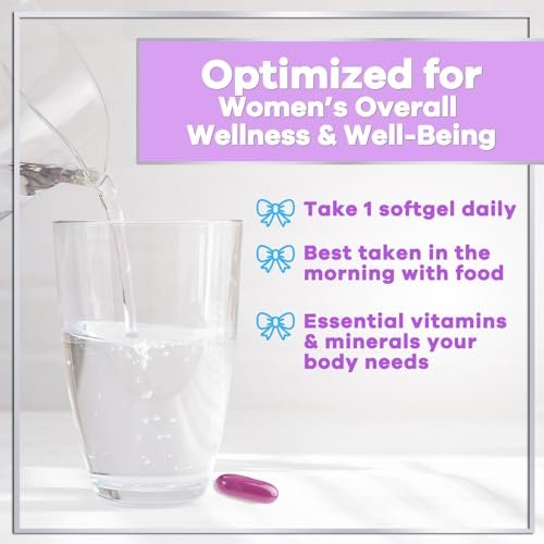 Multivitamin für Frauen - Tägliche Frauen-Multivitamine mit Biotin, Calcium, Folsäure, Eisen, Zink, Vitamin A, C, D, E & B-Vitamine - Nahrungsergänzungsmittel für Haare, Haut und Nägel - 120 Softgels