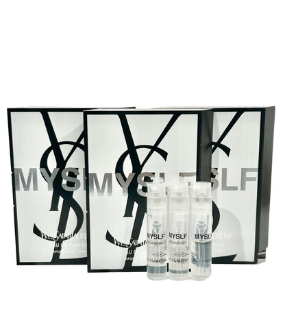 YVES SAINT LAURENT MYSLF YSL Probe Parfüm Testgröße Teilgefüllte Vials 1,2 ml / 0,04 fl oz (Set mit 3), Schwarz
