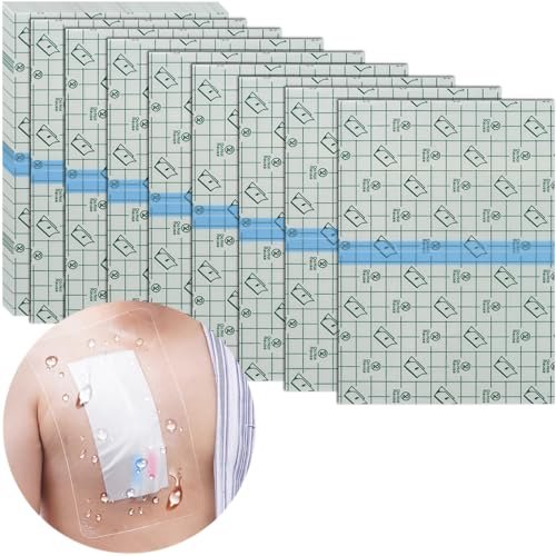 Hola Health Duschschutz [Packung mit 25], 10" x 12" Dialyse-Katheter-Duschabdeckung, PD-PICC-Linie-Wasserbarriere, wasserdichter Wundverband-Schutz, Einweg, Transparent