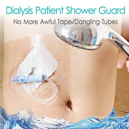 Hola Health Duschschutz [Packung mit 25], 10" x 12" Dialyse-Katheter-Duschabdeckung, PD-PICC-Linie-Wasserbarriere, wasserdichter Wundverband-Schutz, Einweg, Transparent