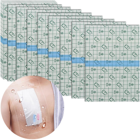 Hola Health Duschschutz [Packung mit 25], 10" x 12" Dialyse-Katheter-Duschabdeckung, PD-PICC-Linie-Wasserbarriere, wasserdichter Wundverband-Schutz, Einweg, Transparent