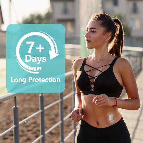 funpatch Omnipod 5 Klebepflaster 60 Stück wasserdicht vorgeschnitten transparent für Omnipod 5 Dash Pods – Latexfrei & hypoallergen – Hält bis zu 7 Tage
