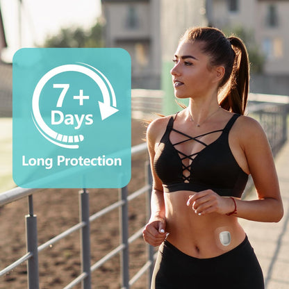 funpatch Omnipod 5 Klebepflaster 60 Stück wasserdicht vorgeschnitten transparent für Omnipod 5 Dash Pods – Latexfrei & hypoallergen – Hält bis zu 7 Tage