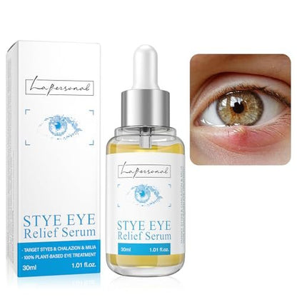 LA. PERSONAL Stye Eye Relief Serum für Augenlid-Bumps – mit Avocadoöl, Sanddornöl & Koffein, sanfte Formel, 30 ml