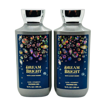 Bath & Body Works Shea + Vitamin E Duschgel, 2er-Pack, je 295 ml (Dream Bright)