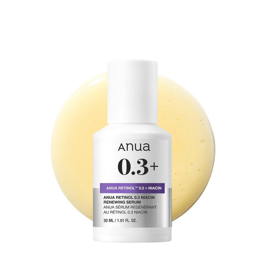Anua Retinol Serum 0,3% mit Niacinamid 5% – Feuchtigkeitsspendende Koreanische Hautpflege für glatte & erneuerte Haut, sanft für Anfänger, 30 ml