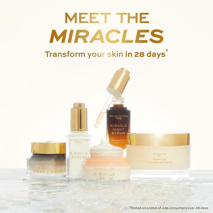 Revolution Pro Miracle Night Rescue Serum Advanced Complex – Nachtpflegeserum mit Hyaluronsäure & Peptiden für glatte & pralle Haut, 30 ml