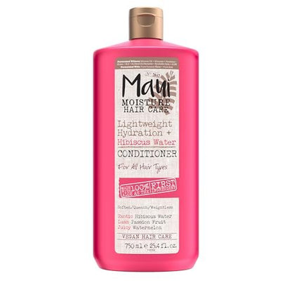 Maui Moisture Leichte Hydratation + Hibiskuswasser Conditioner, pflegender Conditioner für welliges & lockiges Haar mit Aloe Vera, vegan & silikonfrei, 750 ml