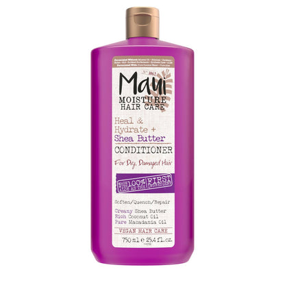 Maui Moisture Heal & Hydrate Shea Butter Conditioner für trockenes, geschädigtes Lockenhaar - 13 fl. oz