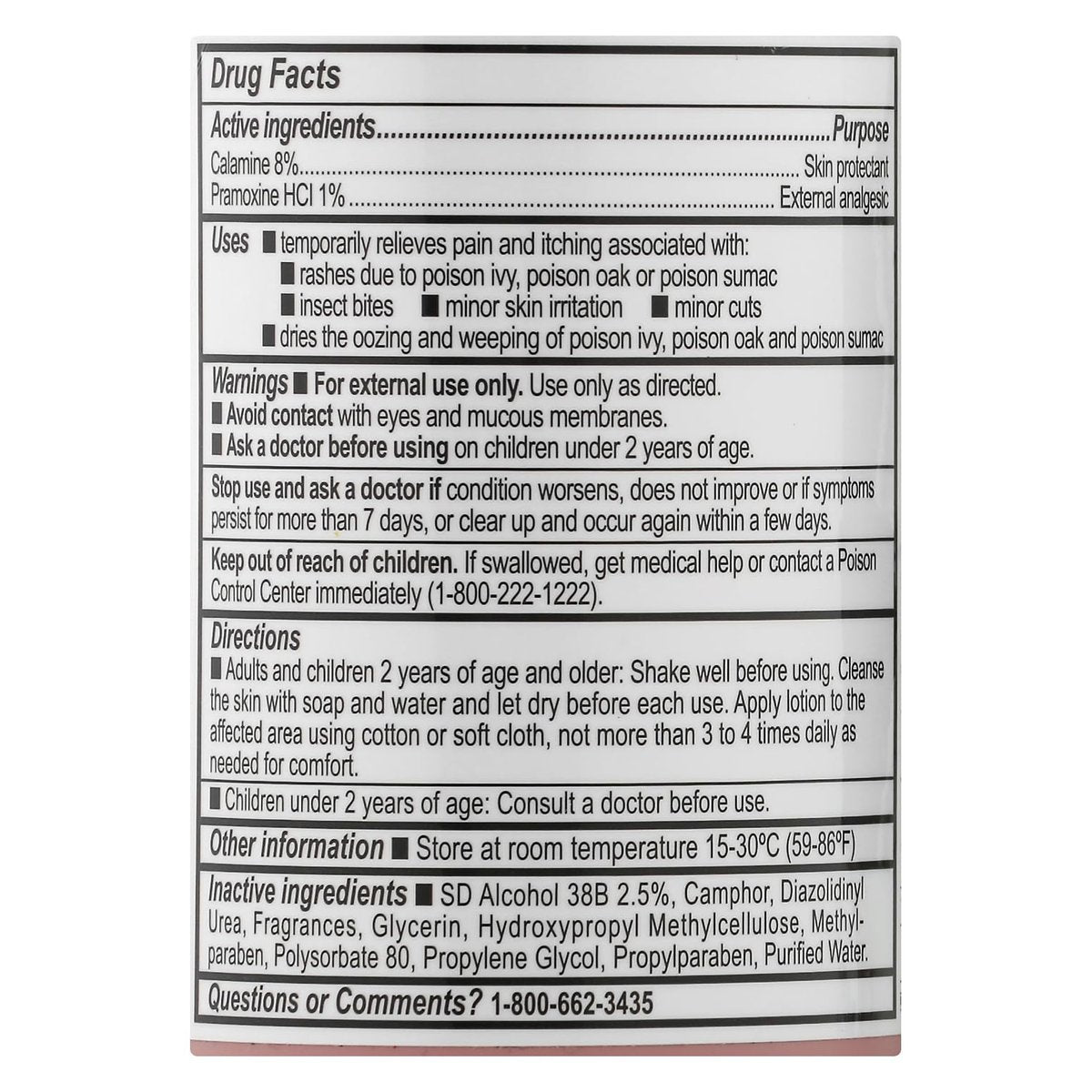 LEADER Calamine Anti-Juckreiz Lotion – Medizinische Linderung bei Hautirritationen, Insektenstichen und Windpocken (Pink, 200 ml)