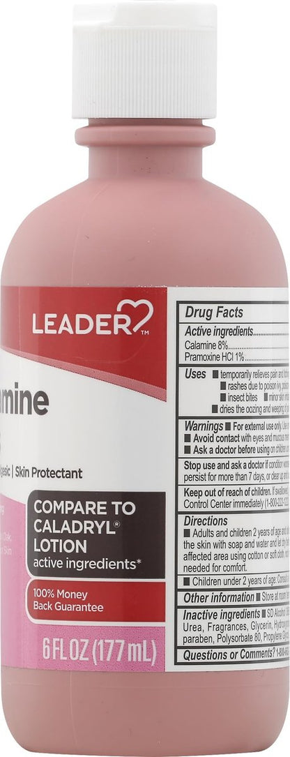 LEADER Calamine Anti-Juckreiz Lotion – Medizinische Linderung bei Hautirritationen, Insektenstichen und Windpocken (Pink, 200 ml)