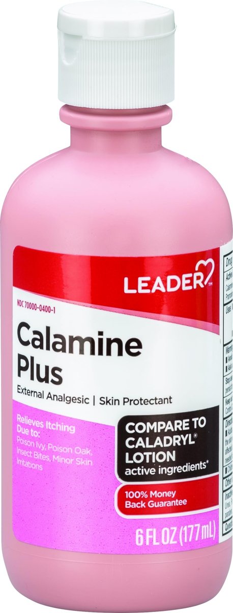 LEADER Calamine Anti-Juckreiz Lotion – Medizinische Linderung bei Hautirritationen, Insektenstichen und Windpocken (Pink, 200 ml)