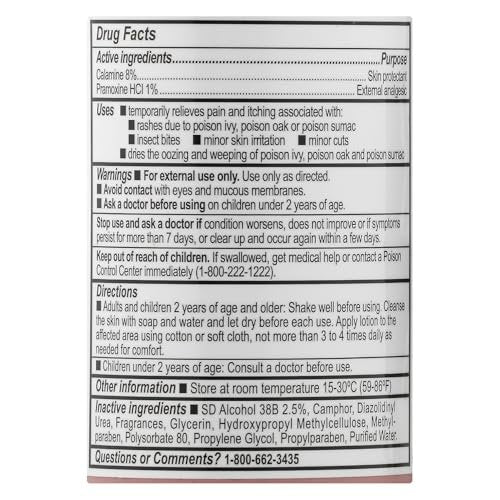 LEADER Calamine Anti-Juckreiz Lotion – Medizinische Linderung bei Hautirritationen, Insektenstichen und Windpocken (Pink, 200 ml)