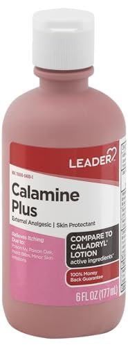 LEADER Calamine Anti-Juckreiz Lotion – Medizinische Linderung bei Hautirritationen, Insektenstichen und Windpocken (Pink, 200 ml)