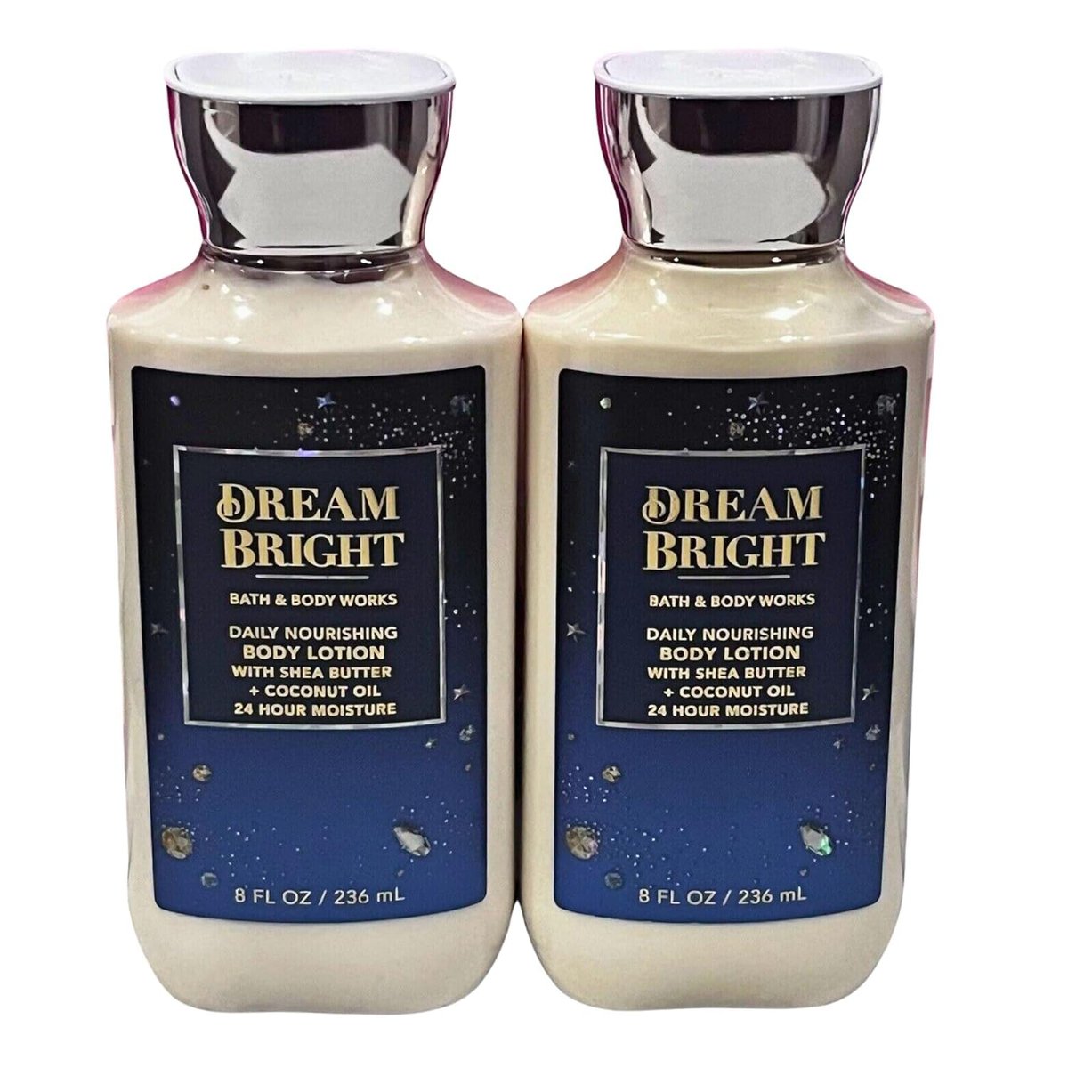 Bath and Body Works Body Lotion, Set mit 2 Flaschen à 237 ml – Dream Bright