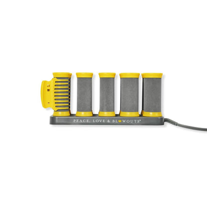 Drybar The Roller Club Lockenwickler – 10 Heißwickler, 2 Größen, schnelle Erwärmung, schonend zu den Haaren, reduziert Frizz, verleiht Glanz, inklusive hitzebeständiger Tasche