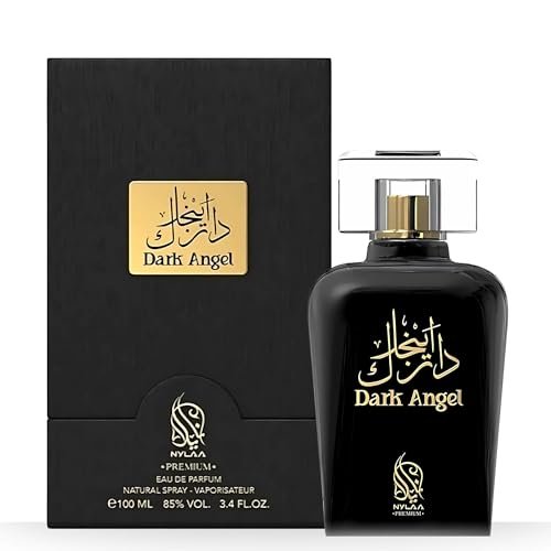 Nylaa Dark Angel Eau de Parfum 100ml – Unisex Duft mit Kaffee, Sandelholz & Kokosnuss