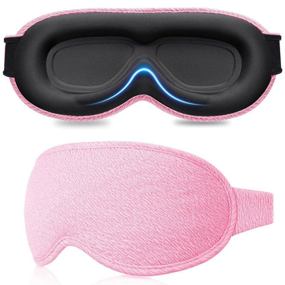 Gritin 100% Blackout Schlafmaske für Damen und Herren – Null Augeninnendruck, ergonomisches 3D-Design, ultraweich und bequem – Pink