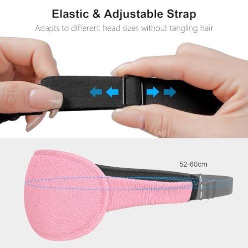 Gritin 100% Blackout Schlafmaske für Damen und Herren – Null Augeninnendruck, ergonomisches 3D-Design, ultraweich und bequem – Pink