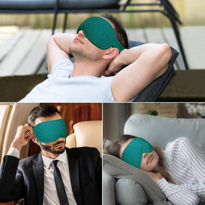 Gritin 100% Blackout Schlafmaske für Damen und Herren – Null Augenbelastung, ergonomisches 3D-Design, aus Memory-Schaum, nachtblau