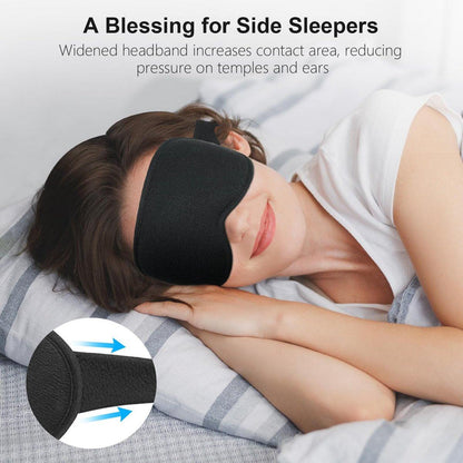 Gritin 100% Blackout Schlafmaske für Damen und Herren – Null Druck 3D-Ergonomische Schlafmaske mit Memory-Schaum, Ultraweich und Bequem für Nachtarbeit und Reisen