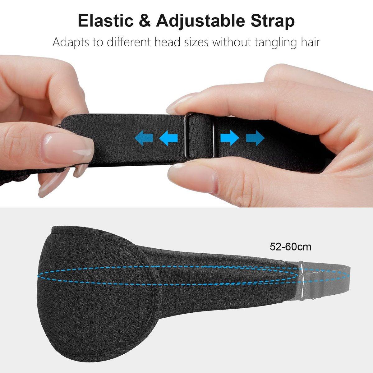 Gritin 100% Blackout Schlafmaske für Damen und Herren – Null Druck 3D-Ergonomische Schlafmaske mit Memory-Schaum, Ultraweich und Bequem für Nachtarbeit und Reisen