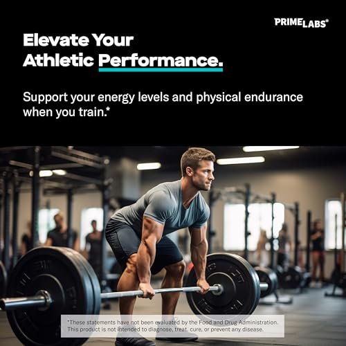 Prime Labs L-Arginin 1500 mg – Stickstoffmonoxid-Supplement für Durchblutung, Energie, Kraft und Ausdauer – 60 Kapseln
