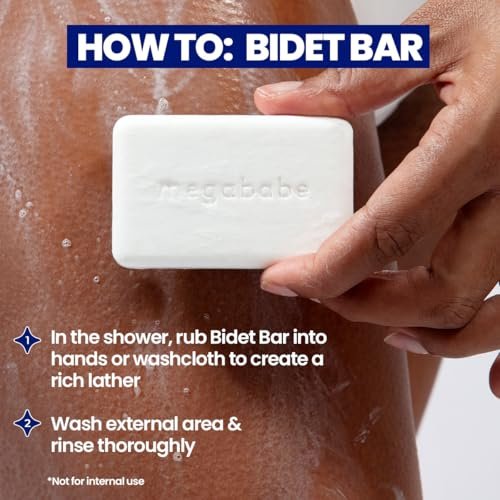 Megababe Bidet Bar | pH-ausgeglichener Reinigungsriegel für den gesamten Intimbereich | 127 g