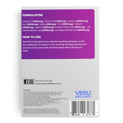 Veru Wellness Multi Plus Daily Wear Haftklebe-Pflaster – 60 Stück
